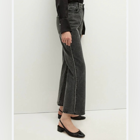 Veronica Beard Denim - Veronica Beard Dylan Straight-Leg Jean - Stoned Washed Onyx size 26